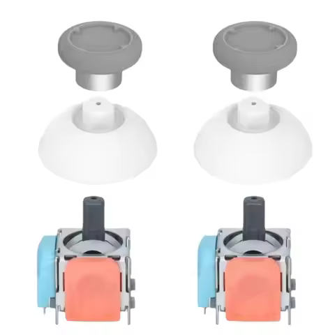 HJ-TMR Electromagnetic Joystick Kit For PS4 2Nd Gen DS13-MAX Angle TMR Joystick+ Joystick Cap For PS