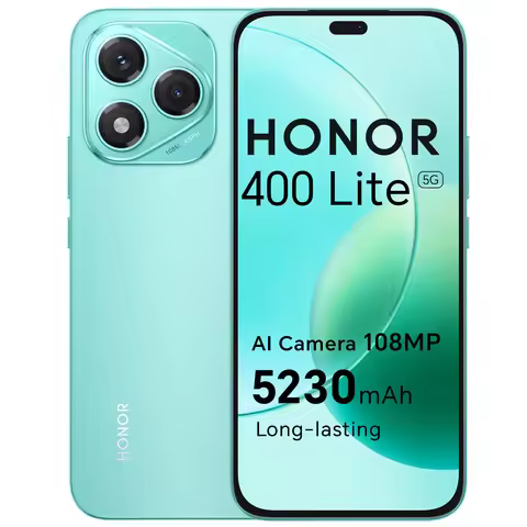 HONOR 400 Lite 5G Smartphone, 256 GB/8 GB RAM, SIM‑free Android phone without a contract, 108MP with