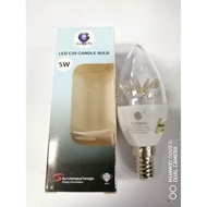 IWACHI LED C38 CANDLE BULB 5W E14 daylight