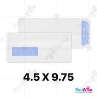 White Envelope/Sampul Surat Putih/Tetingkap/Window Envelope (4.5" x 9.75")-500Pcs/Box