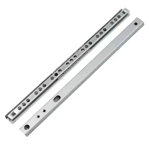 2Pcs Ball Bearing Drawer Slides Furniture Slide Steel Ball Bearing Slides Keyboard Cabinet Cupboard 