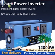 【Original Power Inverter】12000W Power Inverter Car inverter LED Intelligent Digital Display Solar In