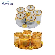 [Ababixa] Condiment Jars Dustproof Seasoning Boxes Elegant Candy Containers Food Storage for Housewa