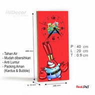 Spongebob Squarepants Aesthetic Cartoon Room Decoration Wall Clock 3DDesign Room Decoration