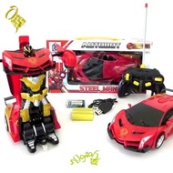 SYARIAH TOYS RC AUTOBOT MOBIL REMOTE TRANSFORM BISA JADI ROBOT IRONMAN