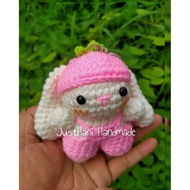 Strawberry Bunny Plushie Amigurumi Crochet, Rabbit Knitting, Rabbit Amigurumi