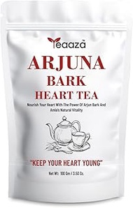 Teaaza Arjuna Bark Heart Tea | 100 Grams-50+ Cups| Herbal Tea for Healthy Heart & Cholesterol Contro