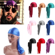 Silk Durag, Adjustable Pre-Tied Pirate Hat, Fashion Polyester Elastic Bandana Men Women