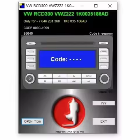 Car Radio Code Calculator V.2.0 Unlock Car Radio Code Car Stereo/Radio Code/Recode/Decode CD Over 17