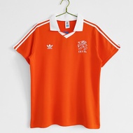 เสื้อเจอร์ซีย์เตะฟุตบอลย้อนยุค90/92เสื้อแข่งฟุตบอลย้อนยุคบ้านเนเธอร์แลนด์เสื้อฟุตบอล S-XXL