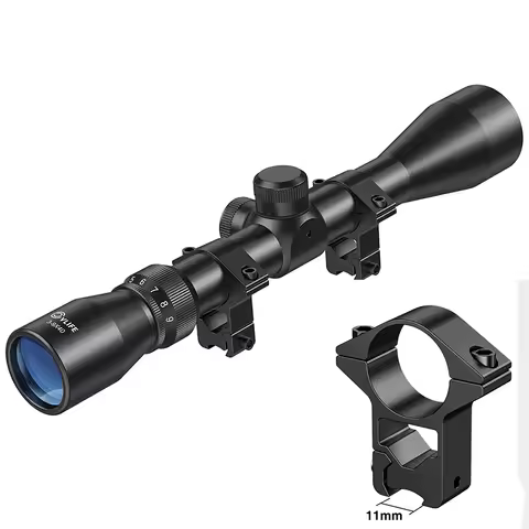 CVLIFE 3-9x40 Rifle Scope R4 Reticle Crosshair Optics Airsoft Riflescope with 11mm Dovetail Rail Mou