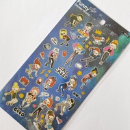 Korea Imported Funny Original Decorative Handbook Sticker Trendy Girl AT205