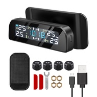 พลังงานแสงอาทิตย์ TPMS Sensor ระบบตรวจสอบความดันยางรถความดันยางเซ็นเซอร์ภายนอกสําหรับ 4 ล้อ TMPS