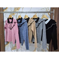 Women's Knitted Blouse Korean Style Knitted Blouse Women's Knitted Blouse Blouse Women Korean Style