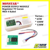 regulator tv lcd led power supply gacun 21 22 29 32 42 50 inch monstar - mk4 100w packing bubble