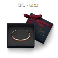 Vòng tay nam nữ Lyz and Liam Classic L&L Cuff Silver - Gift Box Hộp quà tặng nơ đỏ & khắc chữ theo y
