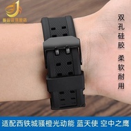 Waterproof Rubber Strap Stainless Steel Watch 19 Mm Strap20 Mm.22 Mm.23 Mm.watch Accessories