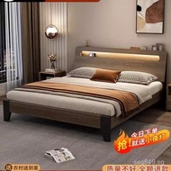 1.2m Single Bed Frame for Rental Room Economical Style with Natural Wood Grain1.8Direct Sale Double 