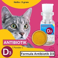 ANTIBIOTIK KUCING D3 POWDER | Vitamin kucing | Antibiotik Kucing | Kesehatan Kucing MS BETTA