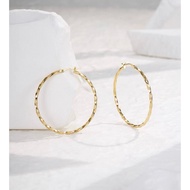 18k Gold Earrings Large