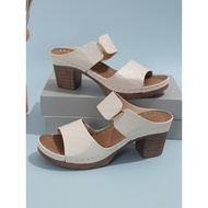 Comfortable Summer Slippers & Sandals for Women - Thick Heels, Buckles, Large Sizes