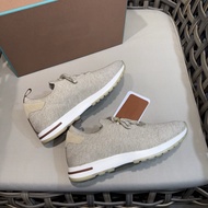 fdr ((24 Hours Shipping Ready Stock) Loro Pia Knitted Socks Men's Shoes Flat Comfortable Breathable 