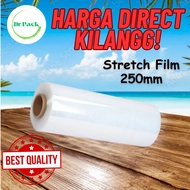 1 CARTON Stretch Film Plastic Wrapping 12 Roll Per Carton Plastic Wrap Plastic Film Cling Wrap Shrink Wrap 250mm x 1.1kg