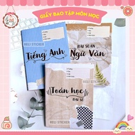 Combo of 22 Sheets of Vintage LEVEL 3 Notebook Covers, Subject Notebook Covers, Notebook Covers, Stu
