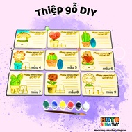 3D wooden card October 20