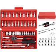 1/4 Ratchet Wrench With 46pcs Socket Made In India Set