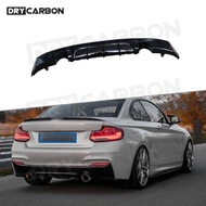 PP Car Rear Bumper Lip Spoiler Diffuser for BMW 2 Series F22 M Sport 2014-2017 Rear Diffuser Gloss B