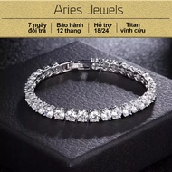 Eternal Titanium men's bracelet with CZ Tennis Bling Aries