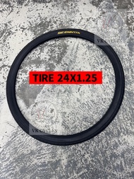 EWANTA TIRE 24X1.25 43psi full Black P1159 (32-507) Road Slim Tire