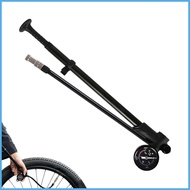 Bike Tire Pump Aluminum Alloy Bike Tire Inflator Hand Air Pump Large Dial Handheld Bike Pump Bicycle