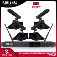 SHALANRA WS840 Meeting Wireless Microphone System 4-Channel UHF Mic  For Video Conference Speech