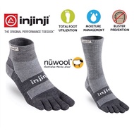 Injinji NuWool Outdoor Trail Midweight ToeSocks/Five Finger Socks - Hiking Running Terrain Sports Tr