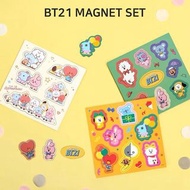 Bt21 RJ cooky tata chimmy 公仔 冰箱貼 雪櫃貼 磁貼 貼紙