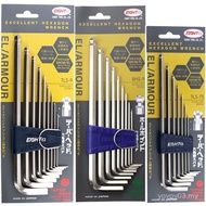 Japan EIGHT EIGHT Baili Extended Ball Head Allen Wrench Imported Metric Set BHS/TLS-9/8/7S/6
