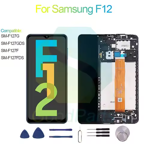 For Samsung F12 Screen Display Replacement 1600*720 SM-F127G/DS/F/DS F12 LCD Touch Digitizer Assembl