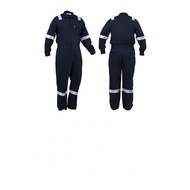 COTTON COVERALL 230GSM NAVY BLUE, SIZE M