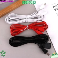 IESPOIRHA Power Extension Cord, Copper PVC AC Power Cord, 2/3/5m Two-pin Wire