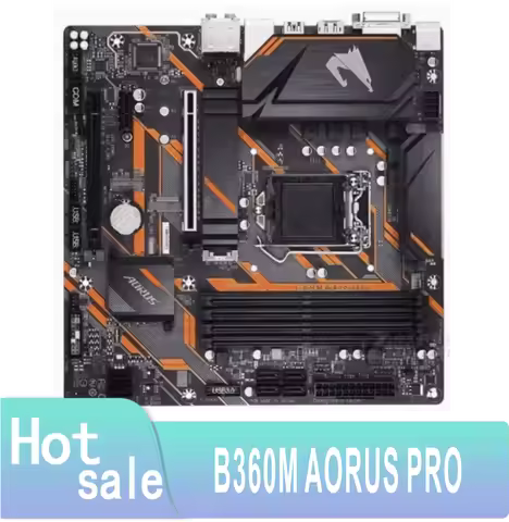B360M AORUS PRO LGA 1151 DDR4 64GB USB2.0 USB3.1 DVI HDMI 100% Testing normal operation OK