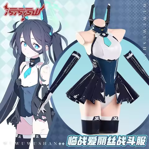 Anime Game Blue Archive Tendo Alice Combat Suit Cosplay Costume Bunny Girl Outfit Full Set Halloween