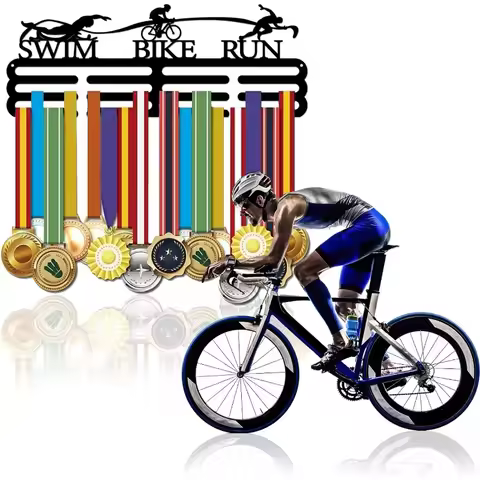 1 pc Triathlon Medal Hanger Display Competition Medal Holder Iron Sports Medals Display Frame Iron M