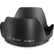 67MM Tulip Flower Lens Hood for Canon, Nikon, Sony Cameras with EF-S 18-135mm f3.5-5.6, RF 24-105mm
