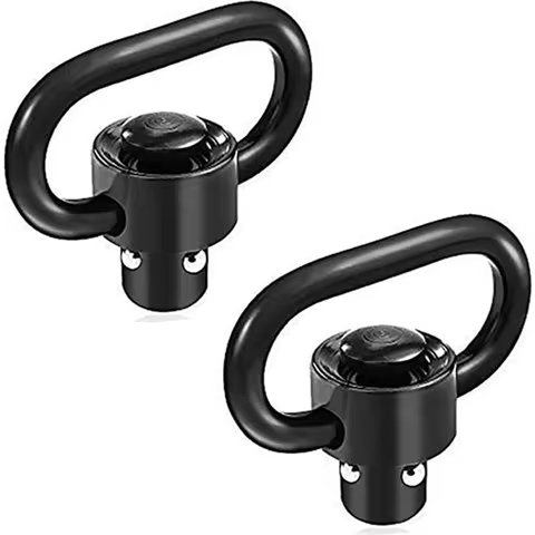 1.25” QD Sling Swivel Mount Heavy Duty Quick Detach Push Button Swivels for Two Point Sling 360°Rota