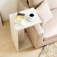 Iris Ohyama Side Table Stylish STB-288W Off-White Product Size (W x D x H): Approx. 15.2 x 11.4 x 24