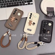 Cartoon Phone Case Samsung Galaxy S24 S23 + Ultra FE Plus 5G New Trend Creative Cute 3D Coffee Bear 