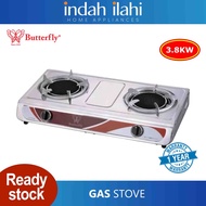Butterfly Dapur Gas Infrared Double Gas Stove B-882