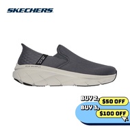 Skechers Men Slip-ins Sport D'Lux Walker 2.0 Reeler Casual Shoes - 232463-CHAR Air-Cooled Memory Foa